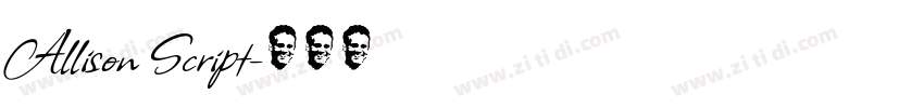 Allison Script字体转换